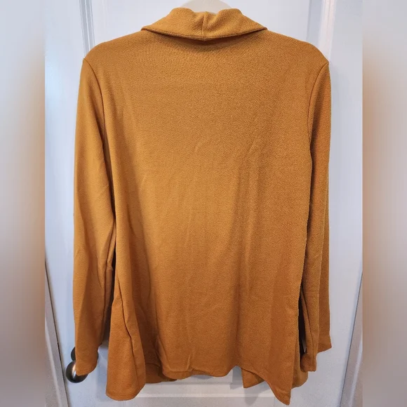 Heimish Mustard Open Front Cardigan Medium NWOT - Picture 2 of 4